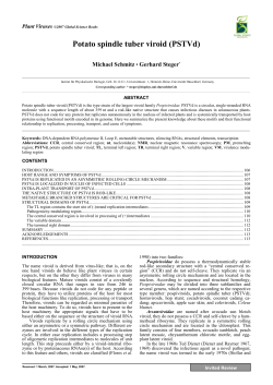 Potato spindle tuber viroid (PSTVd)