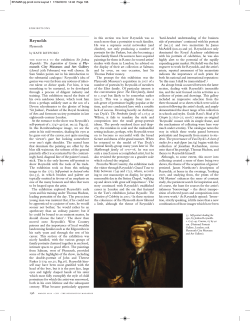 Reynolds - The Burlington Magazine