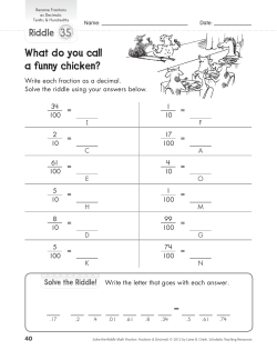 Fractions as Decimals 3
