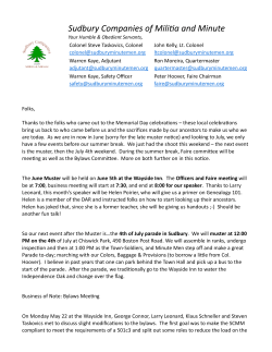 May 2017 Muster Notice