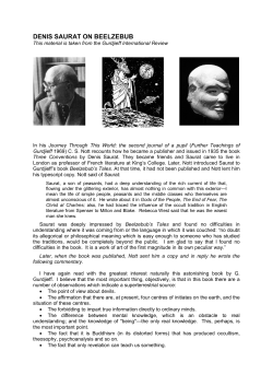 denis saurat on beelzebub