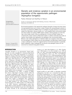 Genetic and virulence variation in an environmental population of