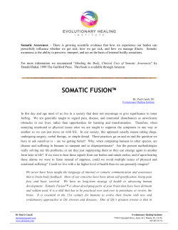 Somatic Fusion - Evolutionary Healing Institute
