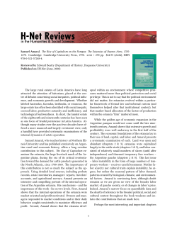 Untitled [Edward Beatty on The Rise of Capitalism on the - H-Net