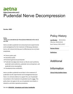 0805 Pudendal Nerve Decompression