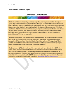 Controlled Corporations - MGA Review