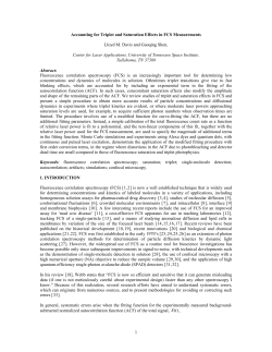 Accounting for triplet and saturation effects in