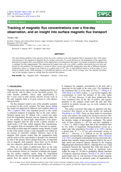 Tracking of magnetic flux concentrations over a five