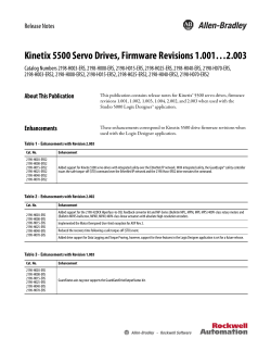2198-RN004C-EN-P Kinetix 5500 Servo Drives, Firmware Revision