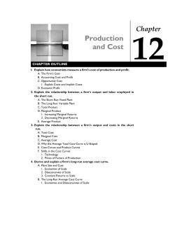 Production and Cost