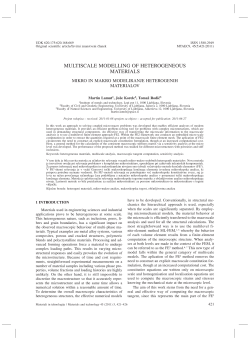 multiscale modelling of heterogeneous materials