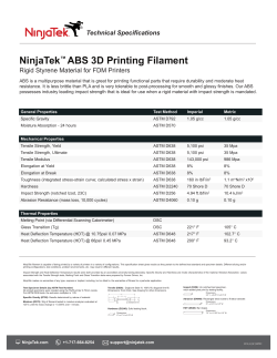 NinjaTek&trade; ABS 3D Printing Filament