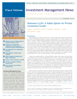 Investment Management News