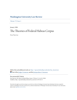 The Theories of Federal Habeas Corpus