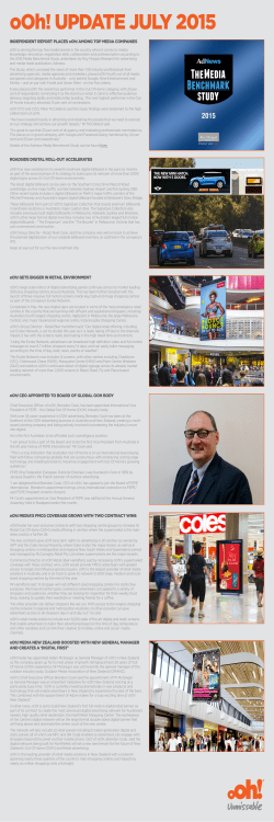 oOh! Update July 2015Opens in new window - oOh! Media