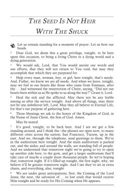 65-0218 The Seed Is Not Heir With The Shuck VGR
