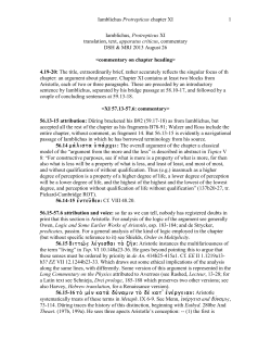 commentary - Protrepticus
