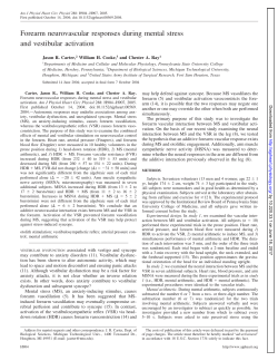 Forearm neurovascular responses during mental stress and