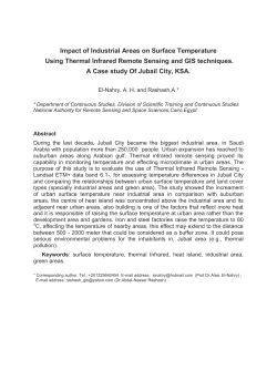 Impact of Industrial Areas on Surface Temperature