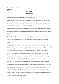 Bitter Melon (PDF 201.3 KB)