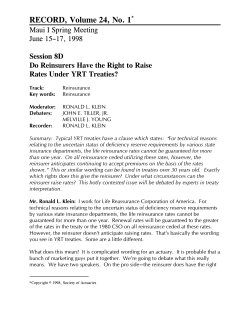Do Reinsurers Have the Right to Raise Rates Under YRT Treaties?