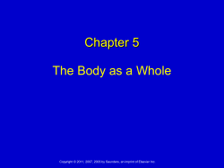 Chapter 5 The Body as a Whole