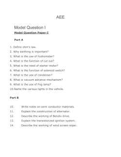 AEE Model Question I