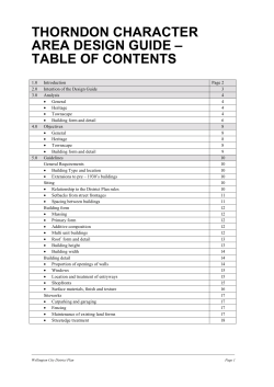 Thorndon Character Area - Wellington City Council