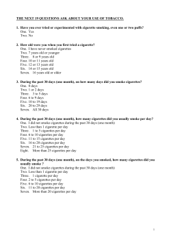 GYTS student questionnaire eng