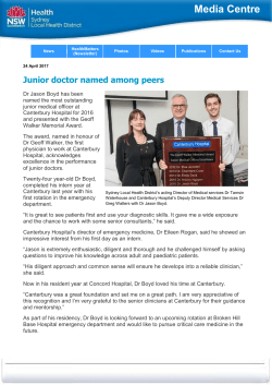 Junior doctor named among peers