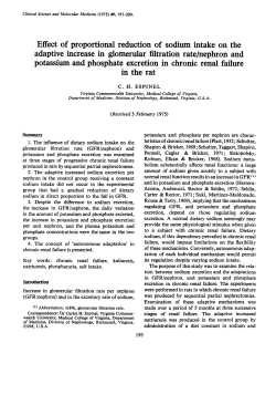 Effect of Proportional Reduction of Sodium Intake