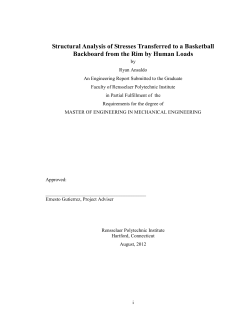 Structural Analysis of Stresses Transferred to a Basketball