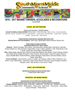 Magnet Awards - South Miami Middle School