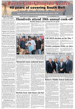 Hundreds attend 20th annual cook-off - South Belt