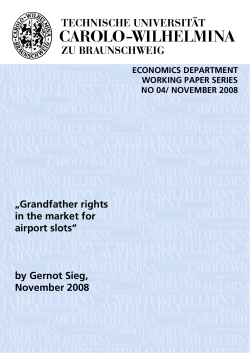 Grandfather rights in the market for airport slots