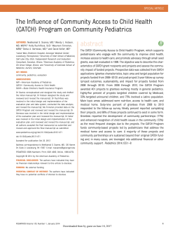 The Influence of Community Access to Child Health