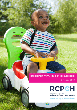 guide for vitamin d in childhood