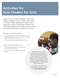 Activities for Role Models for Girls