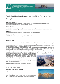 The Infant Henrique Bridge over the River Douro, in Porto, Portugal