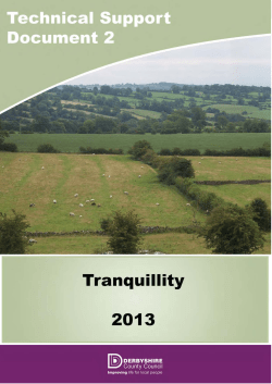 2013 Technical Support Document 2 Tranquillity