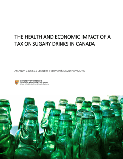 the health and economic impact of a tax on