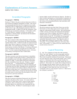 Explanations of Correct Answers
