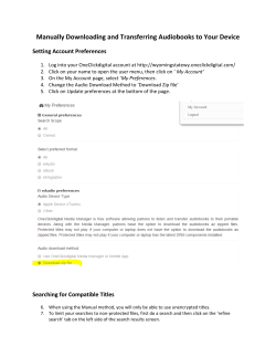 Manually Downloading and Transferring Audiobooks to