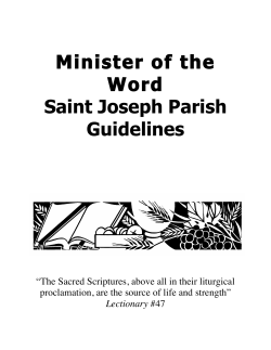 the Ministry of the Word Guidelines