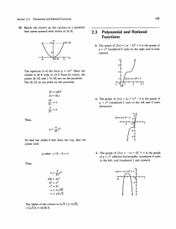 2.3 Polynomial and Rational