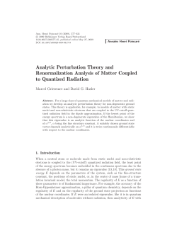 Analytic Perturbation Theory and Renormalization Analysis of Matter