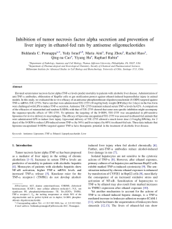Inhibition of tumor necrosis factor alpha secretion and prevention of