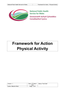 Framework for Action Physical Activity