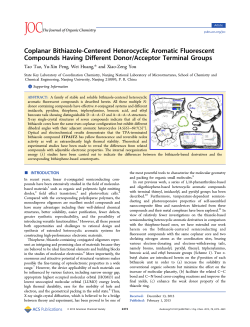Coplanar Bithiazole-Centered Heterocyclic Aromatic Fluorescent