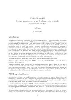 EVLA Memo 157 Further investigation of low